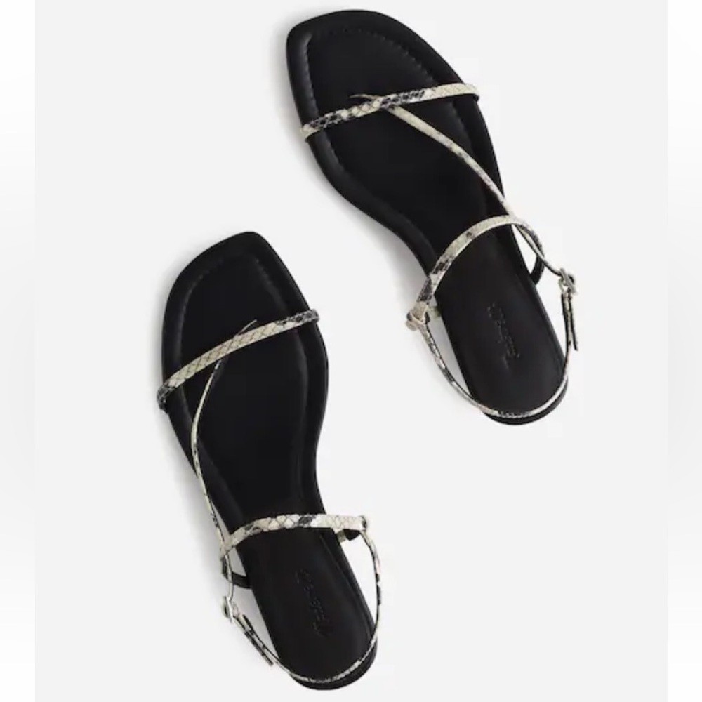 Madewell The Maycie Asymmetric T-Strap Sandal
